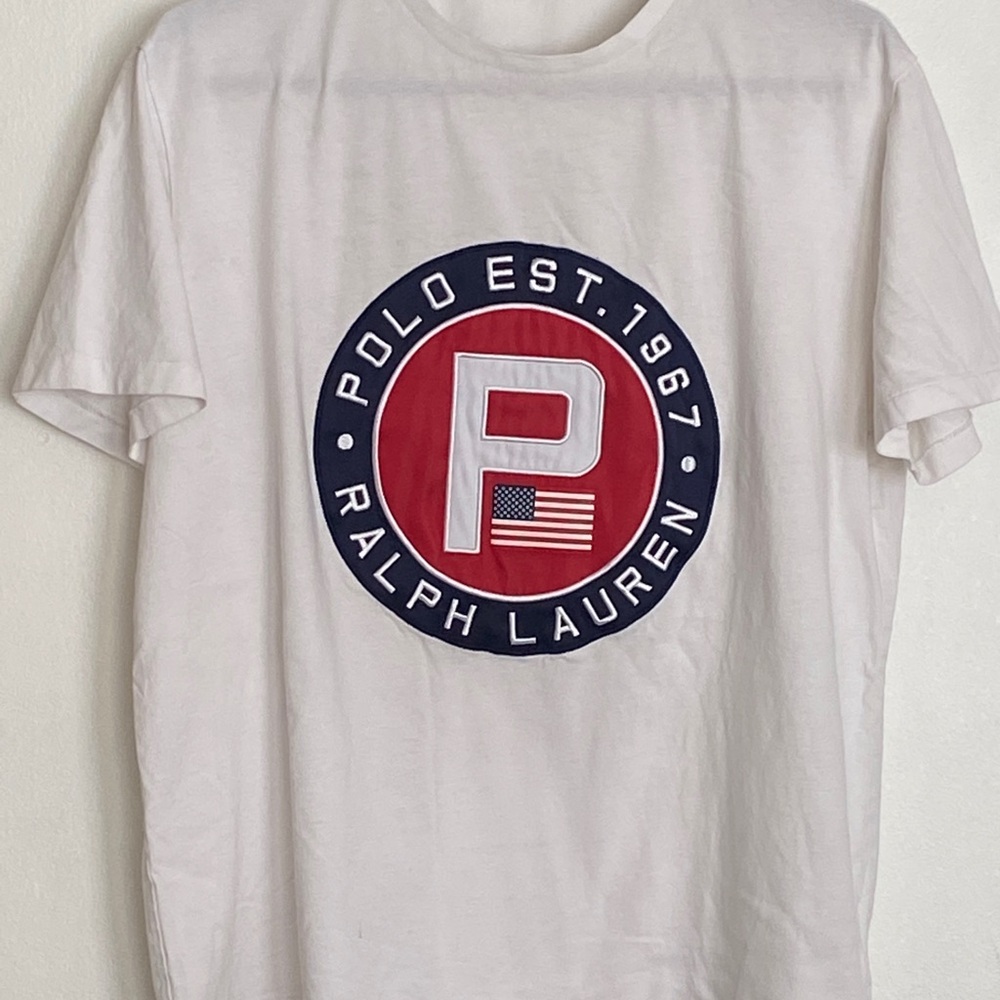Polo by Ralph Lauren White Graphic Logo T‑Shirt